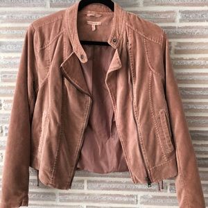 Faux suede jacket